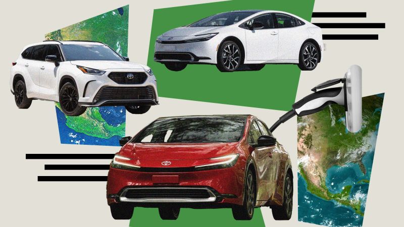 Toyota is hitting the gas on hybrids as EV sales cool. 